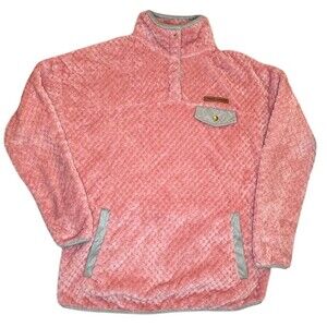 SIMPLY SOUTHERN BLOSSOM LONG SLEEVE SOFT SHERPA PULLOVER SWEATSHIRT size S